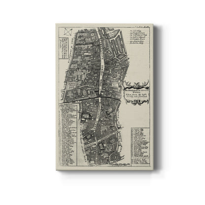 Quays of London V - Canvas Art Print