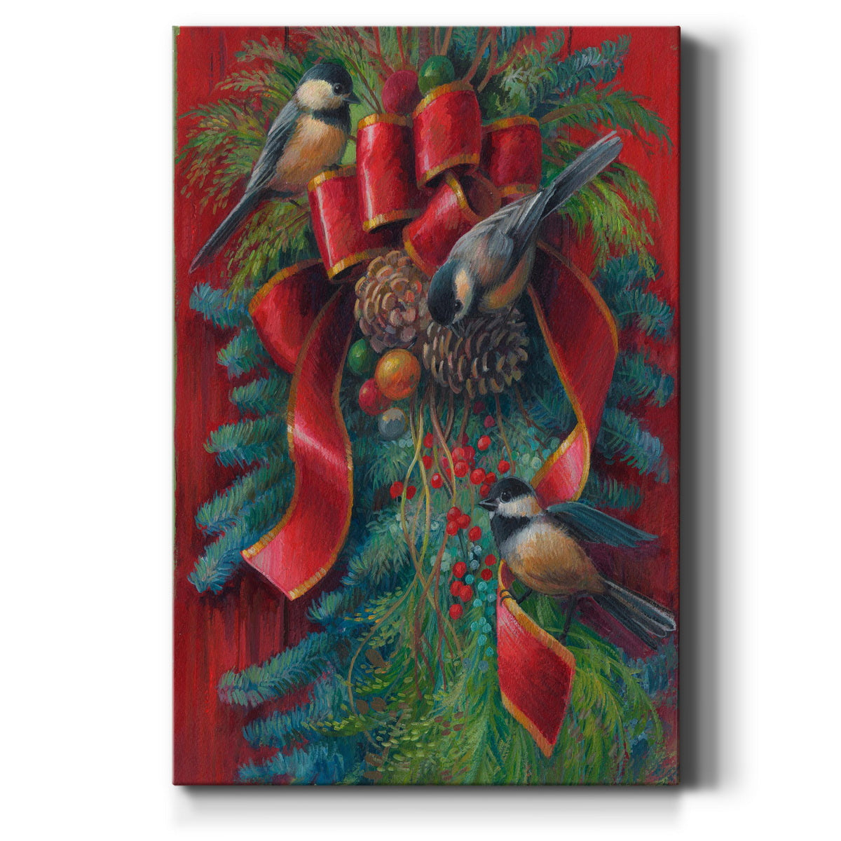 Holiday Trio Premium Gallery Wrapped Canvas - Ready to Hang