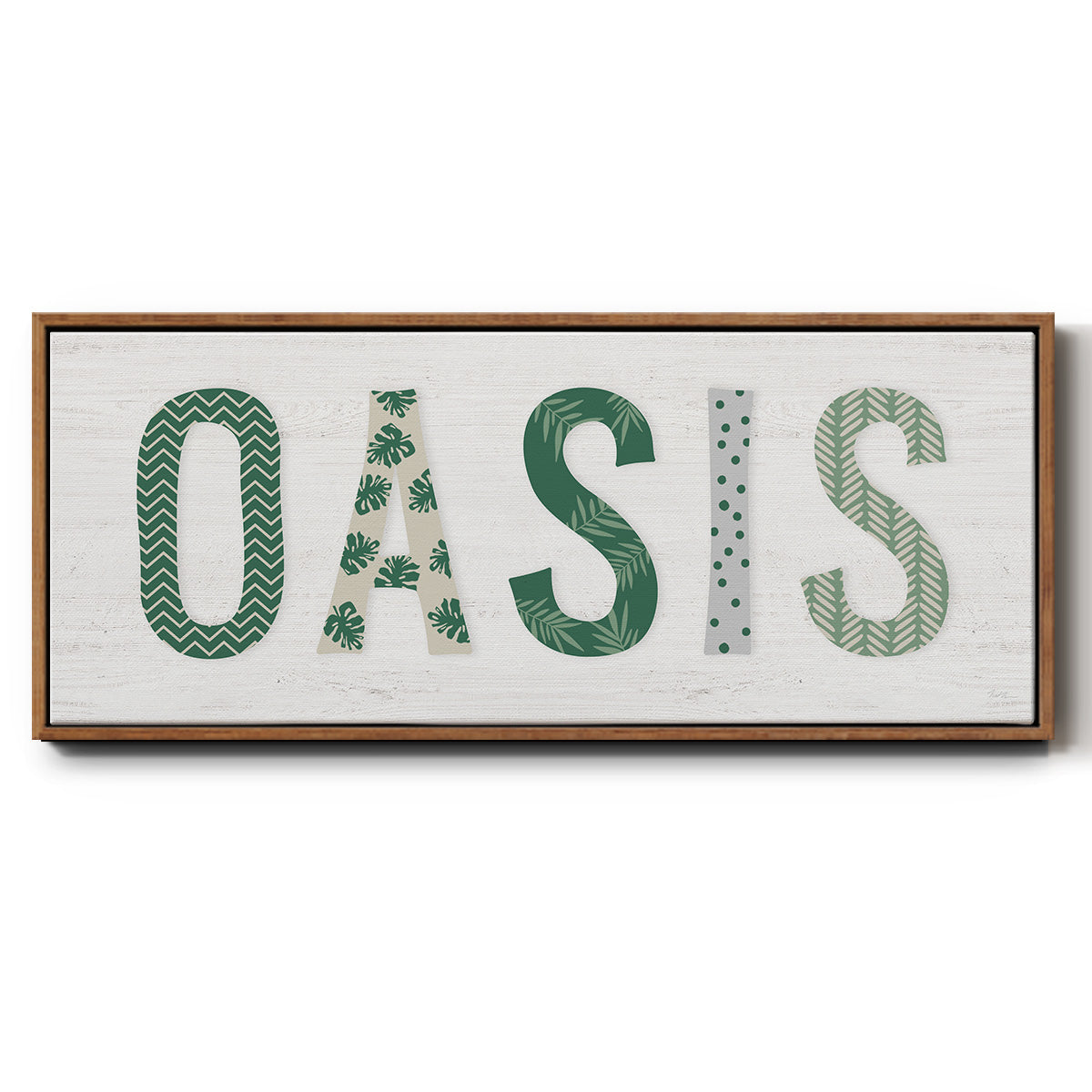 Oasis Cabana - Floater Framed Canvas Print