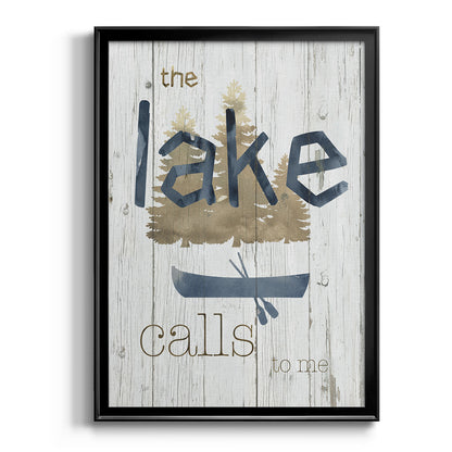 Lake Calls Me - Modern Framed Canvas Print