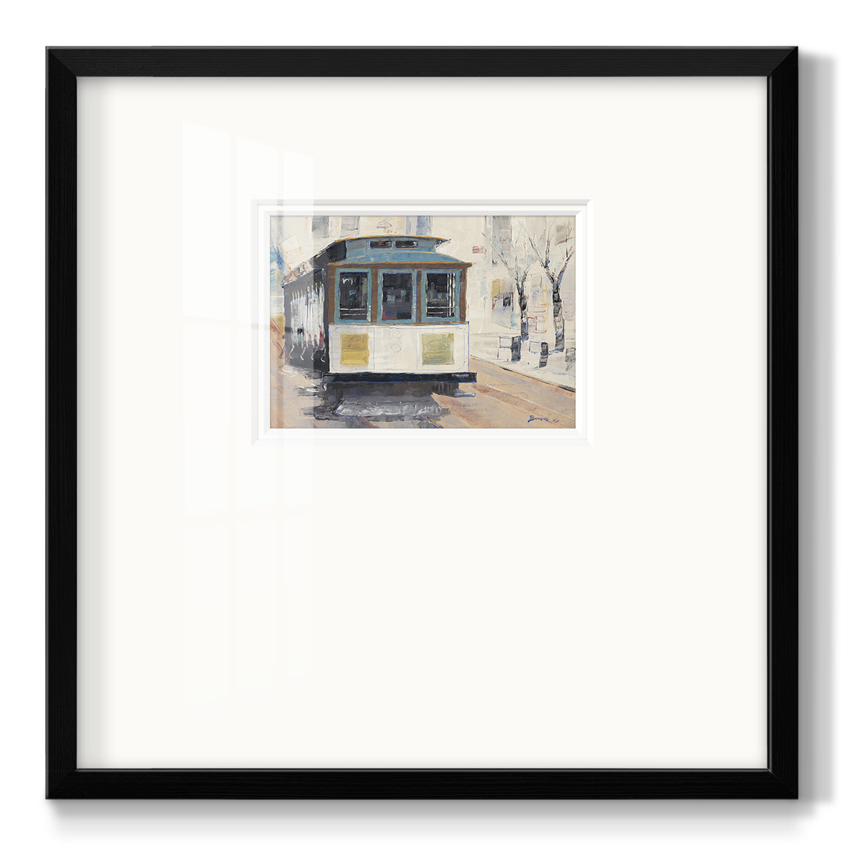 Cable Town Premium Framed Print Double Matboard