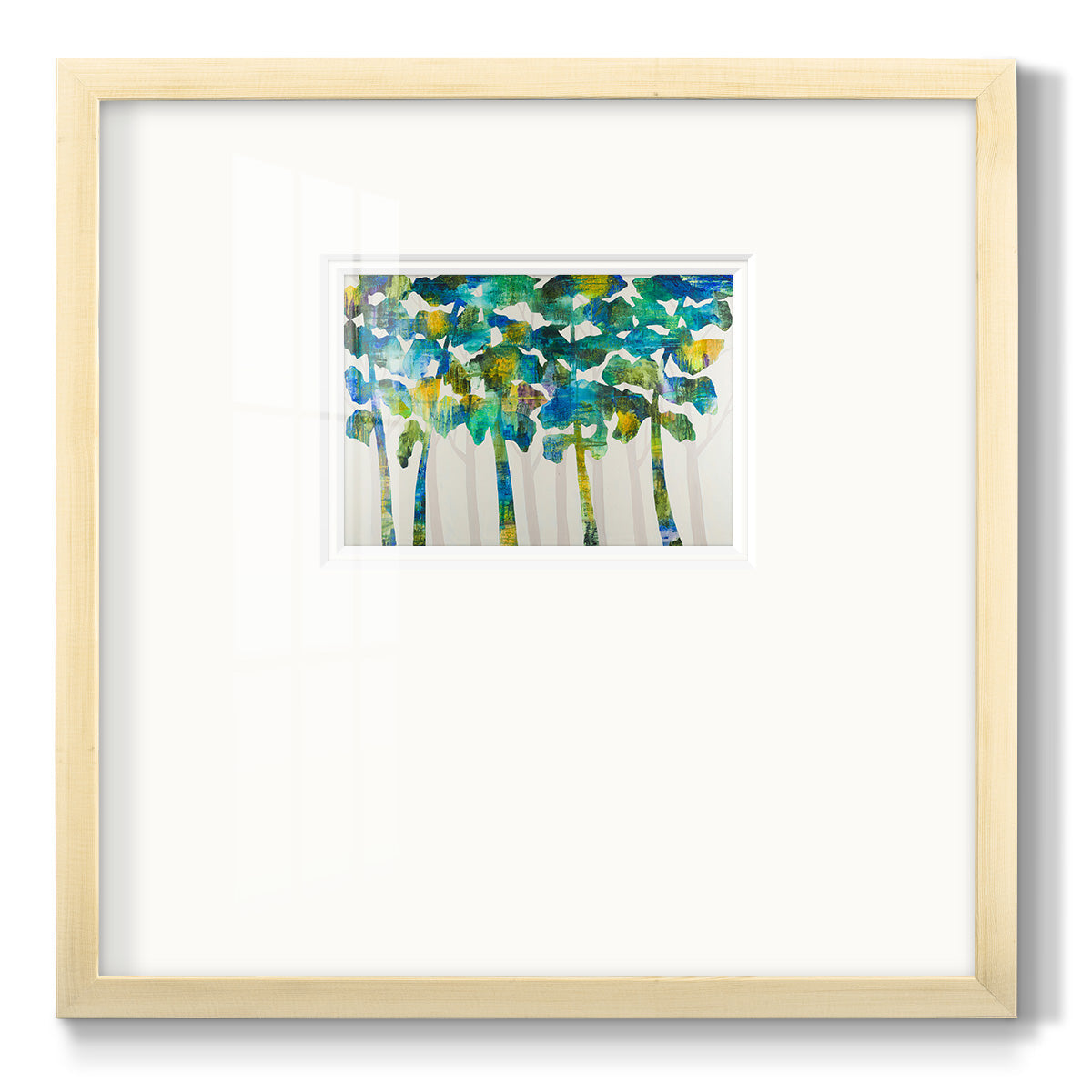 Tall Trees VII Premium Framed Print Double Matboard