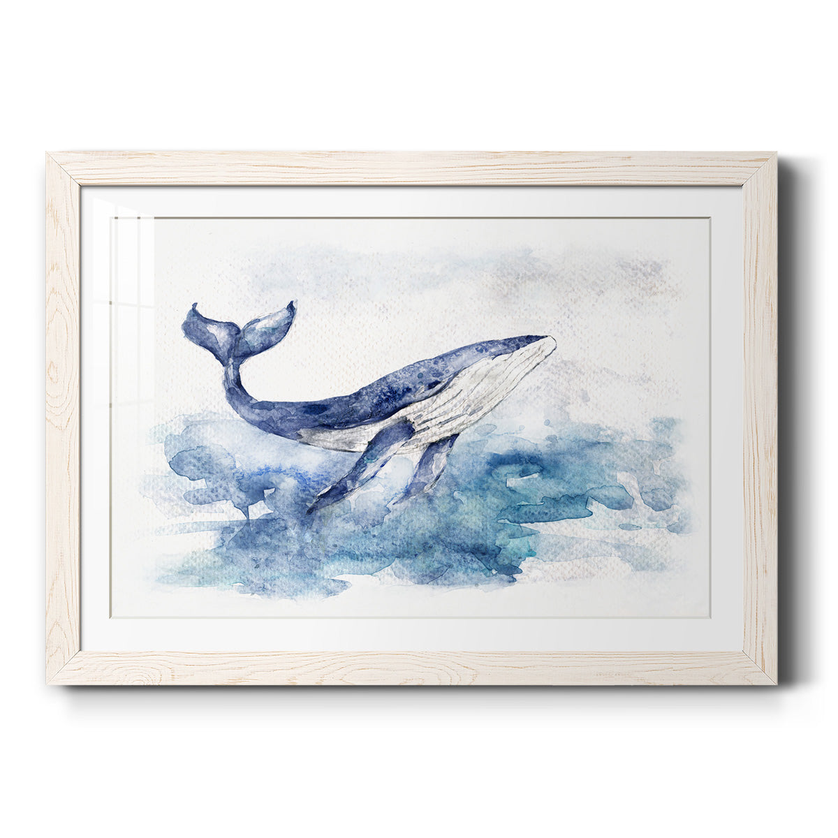 Beautiful Breach - Barnwood Framed Art Print
