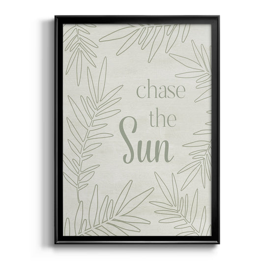 Chase the Sun - Modern Framed Canvas Print