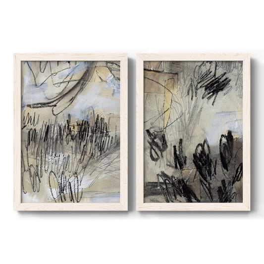 Masked Notes III - Barnwood Framed Canvas Set