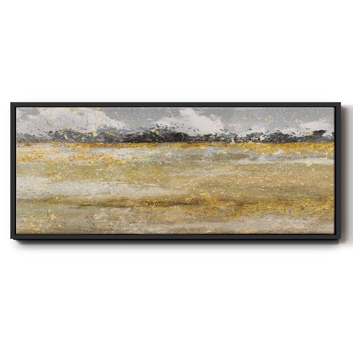 Meadow Shimmer I - Floater Framed Canvas Print