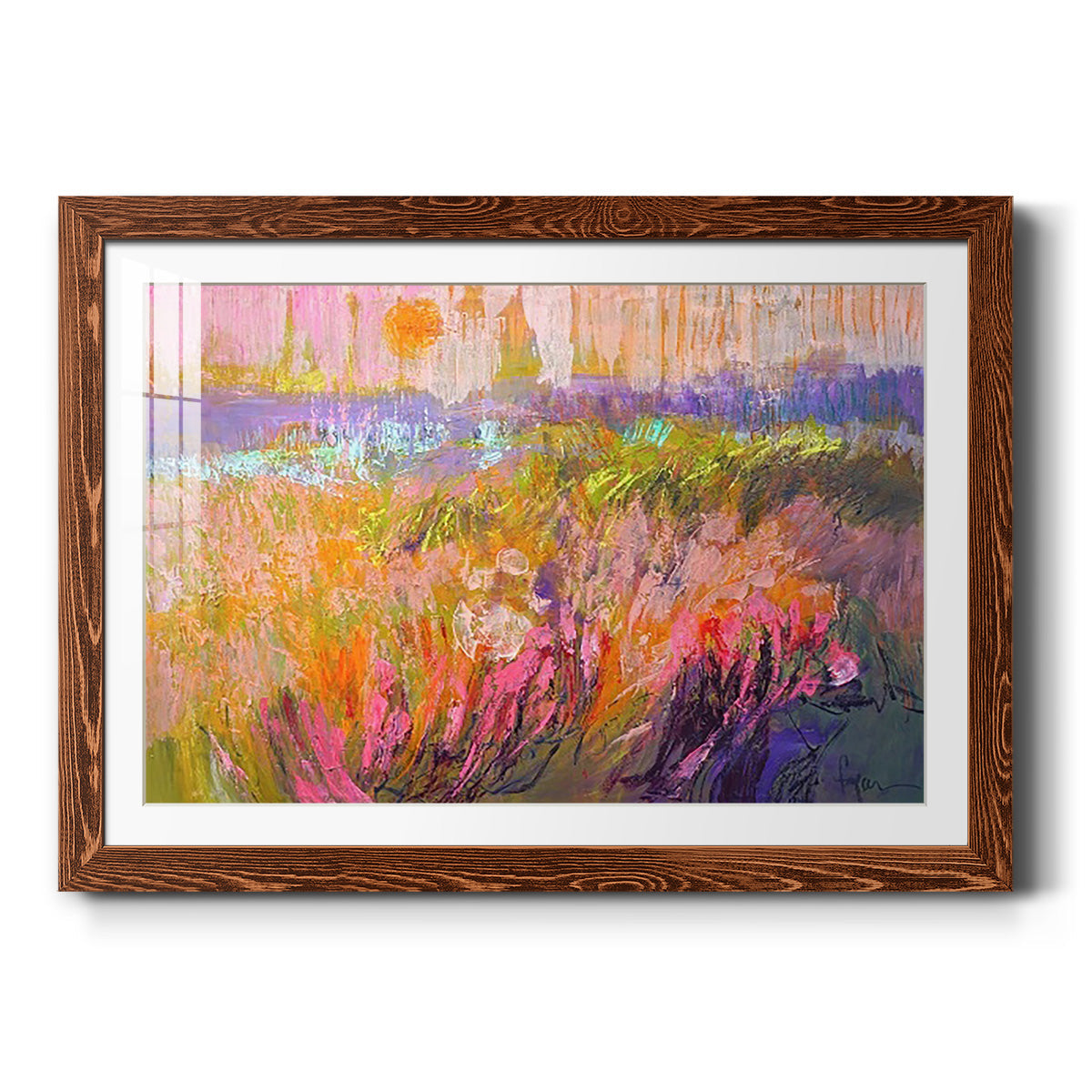 Among the Green Pastures VI - Barnwood Framed Art Print