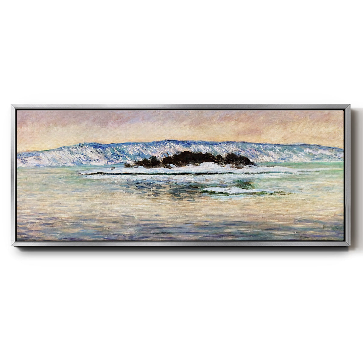 The Fjord, Near Christiania, 1893 - Floater Framed Canvas Print
