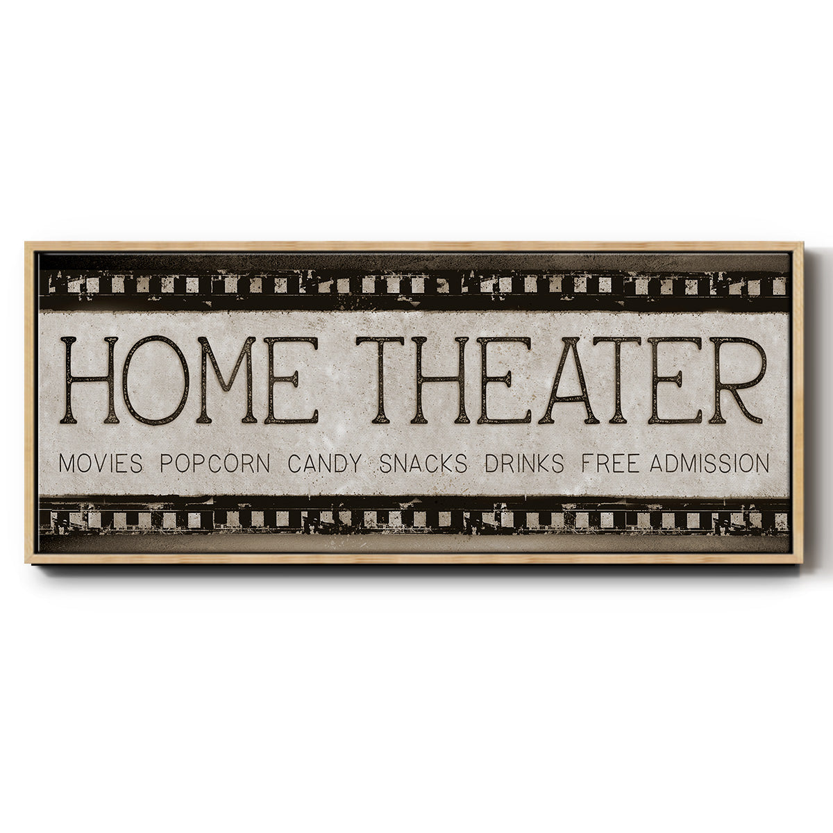 Home Theater - Floater Framed Canvas Print