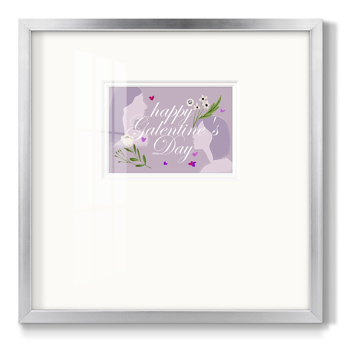 Happy Galentine's Day Collection A - Double Matboard Framed Print