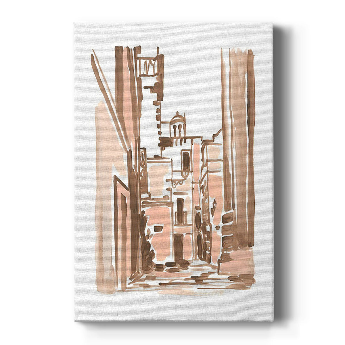 Blush Architecture Study II - Canvas Art Print