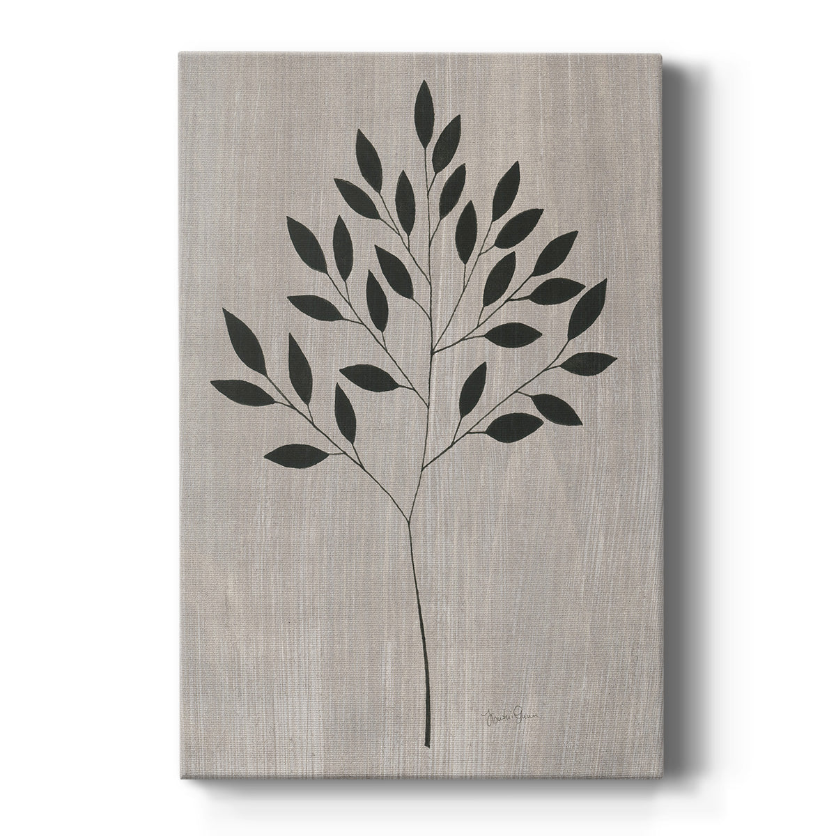 Leaves and Wood I Premium Gallery Wrapped Canvas - Ready to Hang