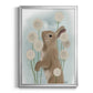 Rabbit In Dandylions - Modern Framed Canvas Print