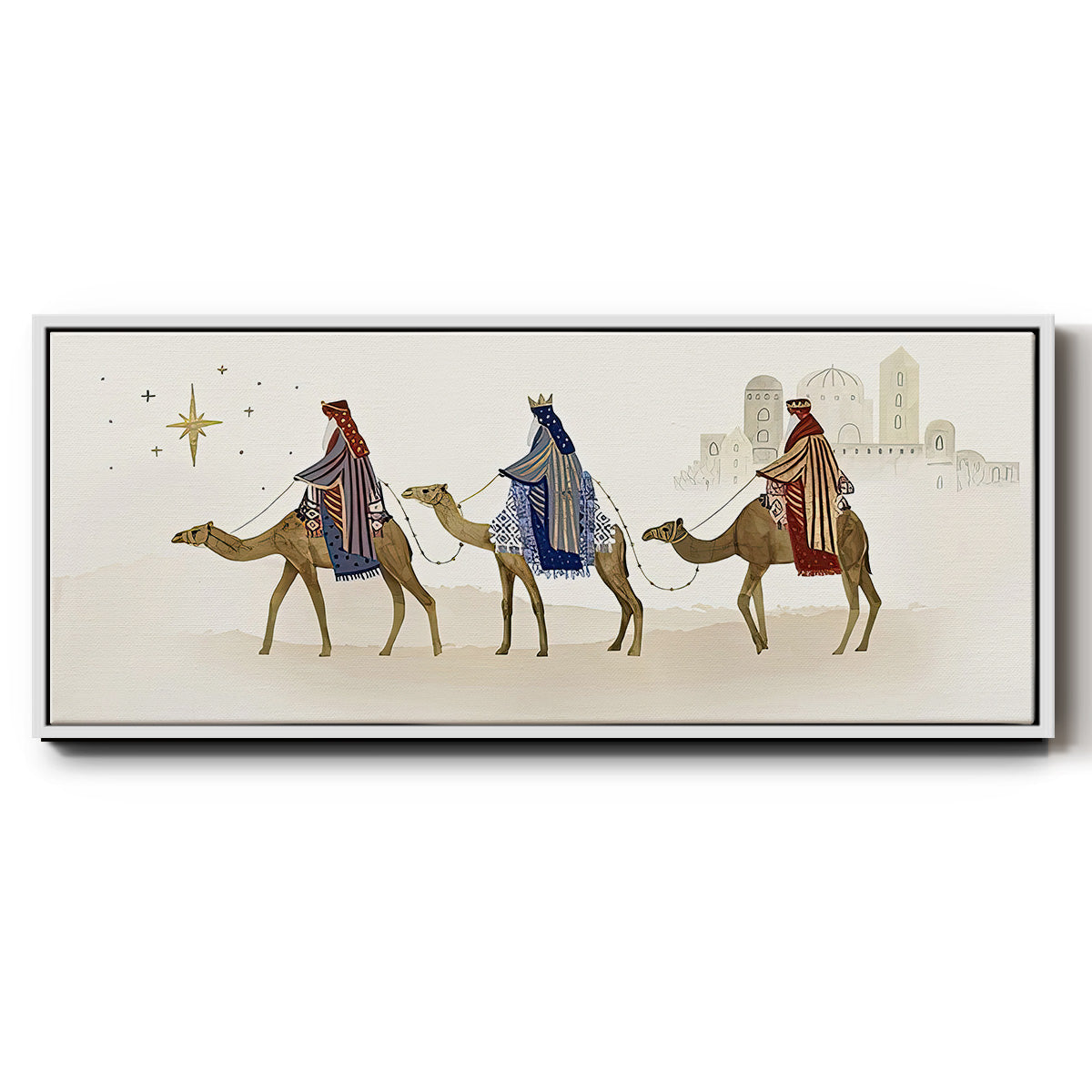 Away in a Manger Collection D - Floater Framed Canvas Print