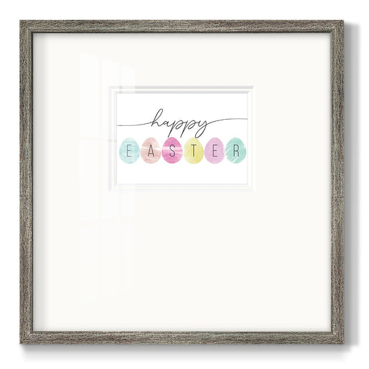 Happy Easter Premium Framed Print Double Matboard