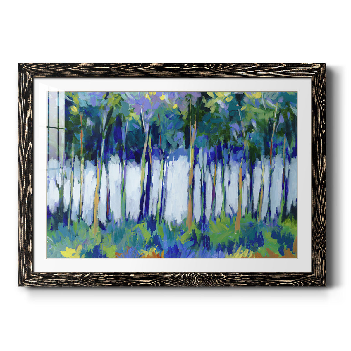 Light Through the Trees - Barnwood Framed Art Print