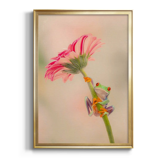 Hanging On I - Modern Framed Canvas Print