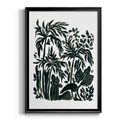 Ink Jungle III - Modern Framed Canvas Print