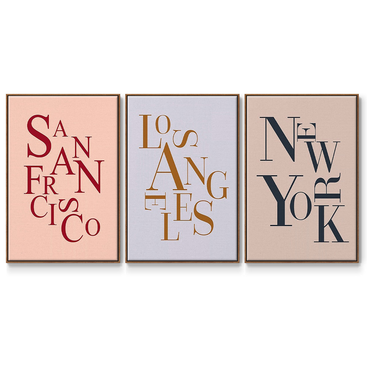 City Center Type I - Floater Framed Canvas Set