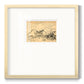 Hatched Horizon II - Double Matboard Framed Print
