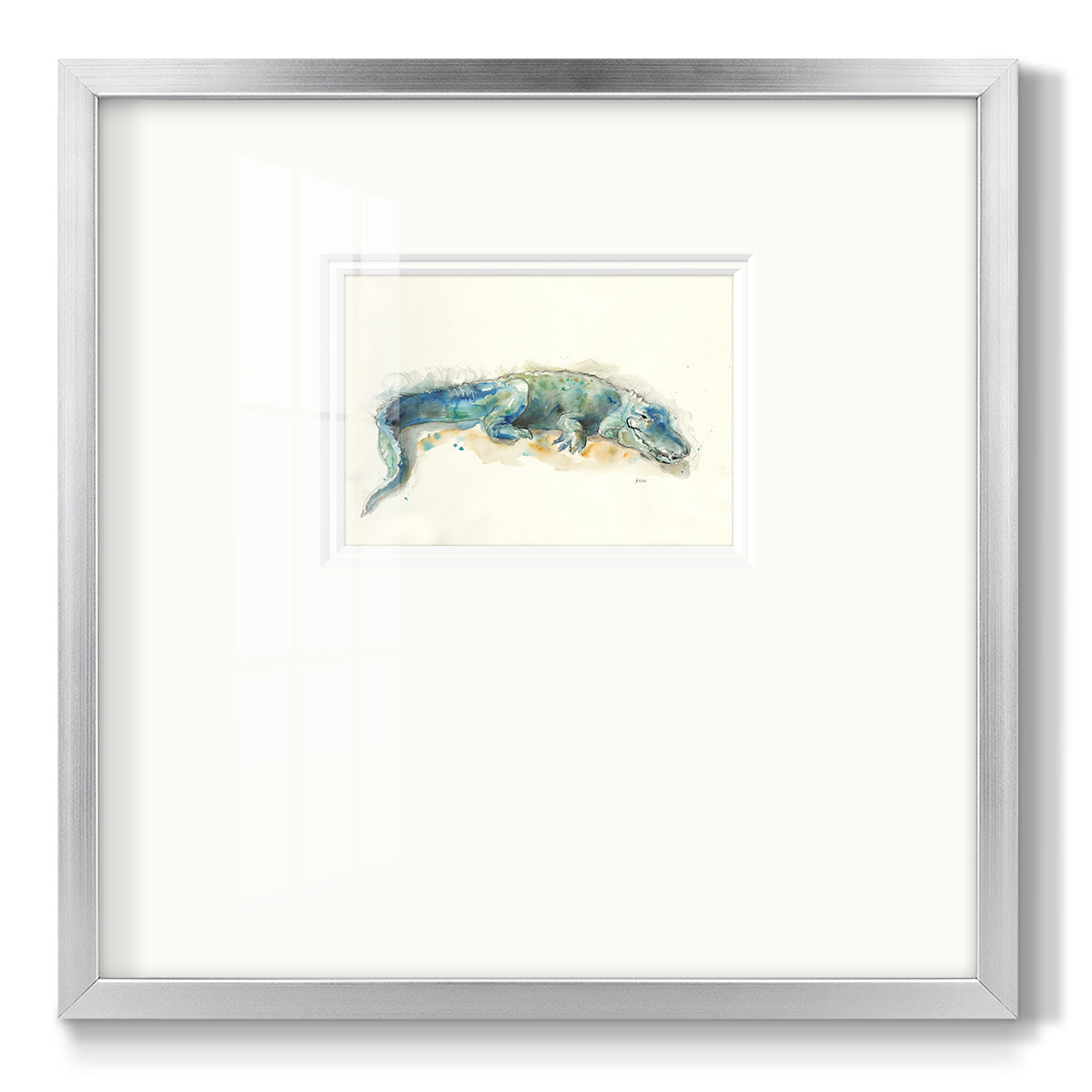 Alligator - Double Matboard Framed Print