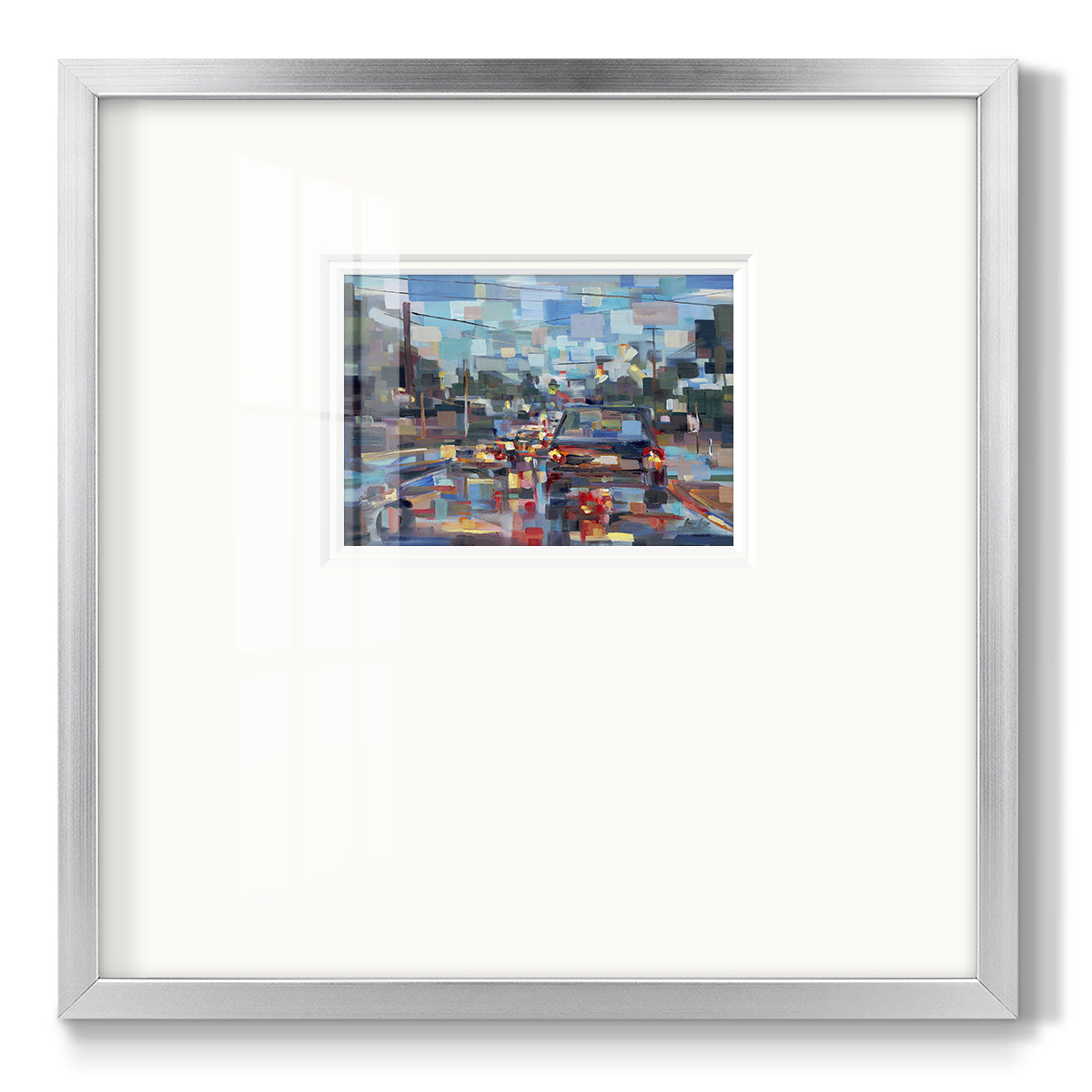 Red Traffic - Double Matboard Framed Print
