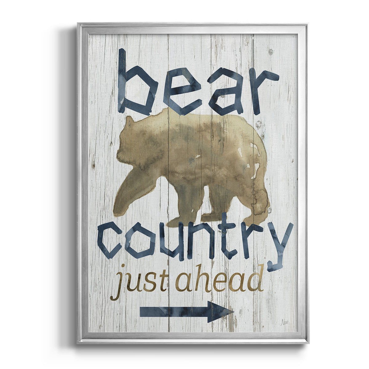 Bear Country - Modern Framed Canvas Print