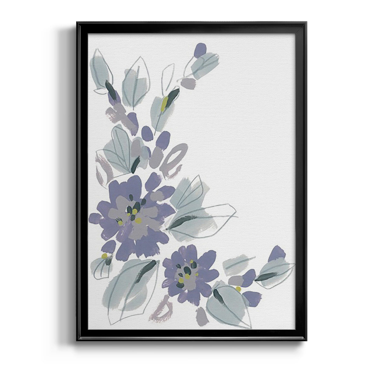 Periwinkle Patch III - Modern Framed Canvas Print