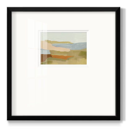 Stacked Landscape IV - Double Matboard Framed Print