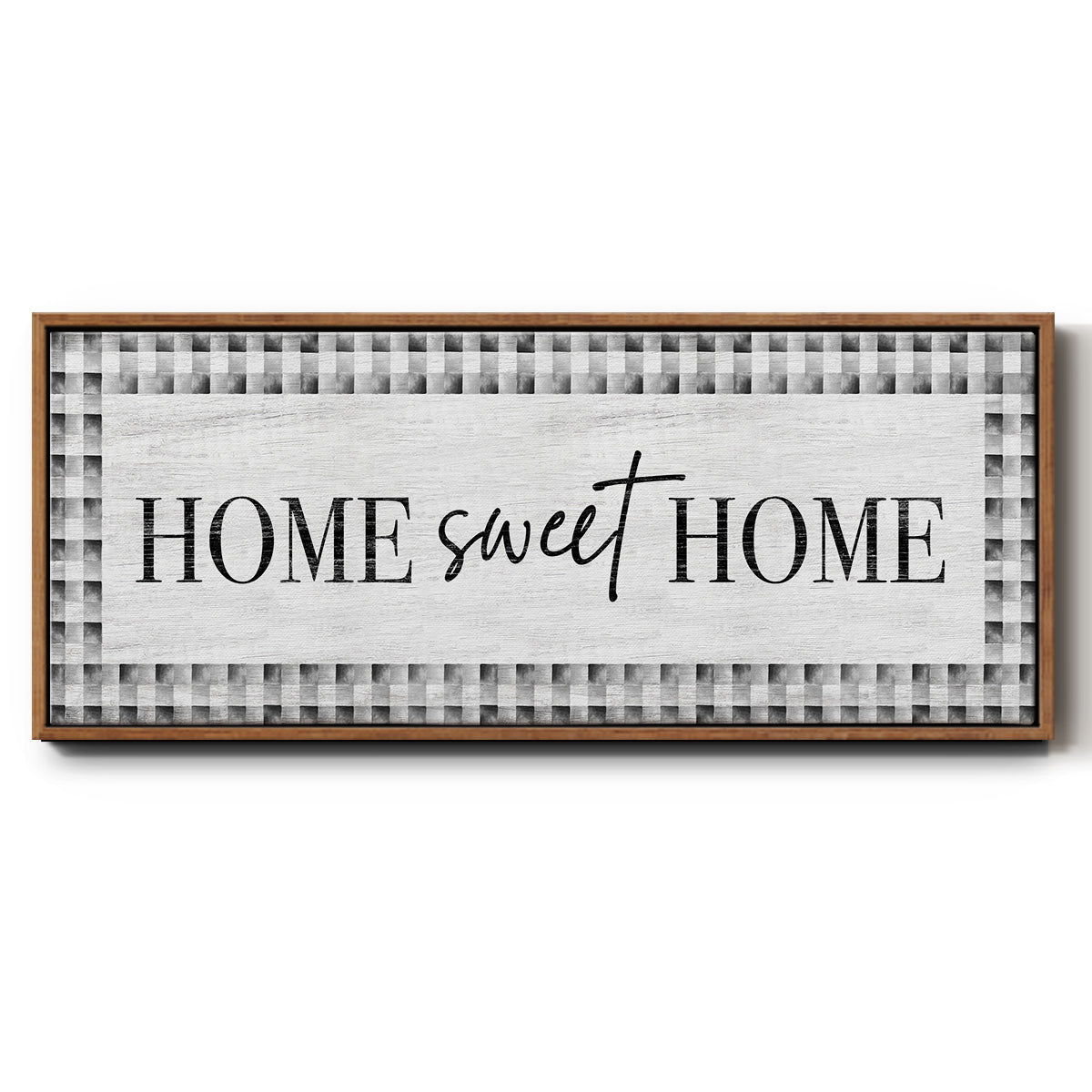 Home Sweet Home - Floater Framed Canvas Print