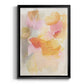 Warm Petals I - Modern Framed Canvas Print