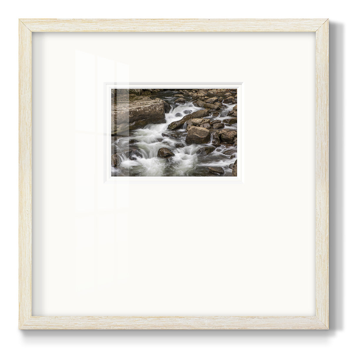 Rushing Calm- Premium Framed Print Double Matboard