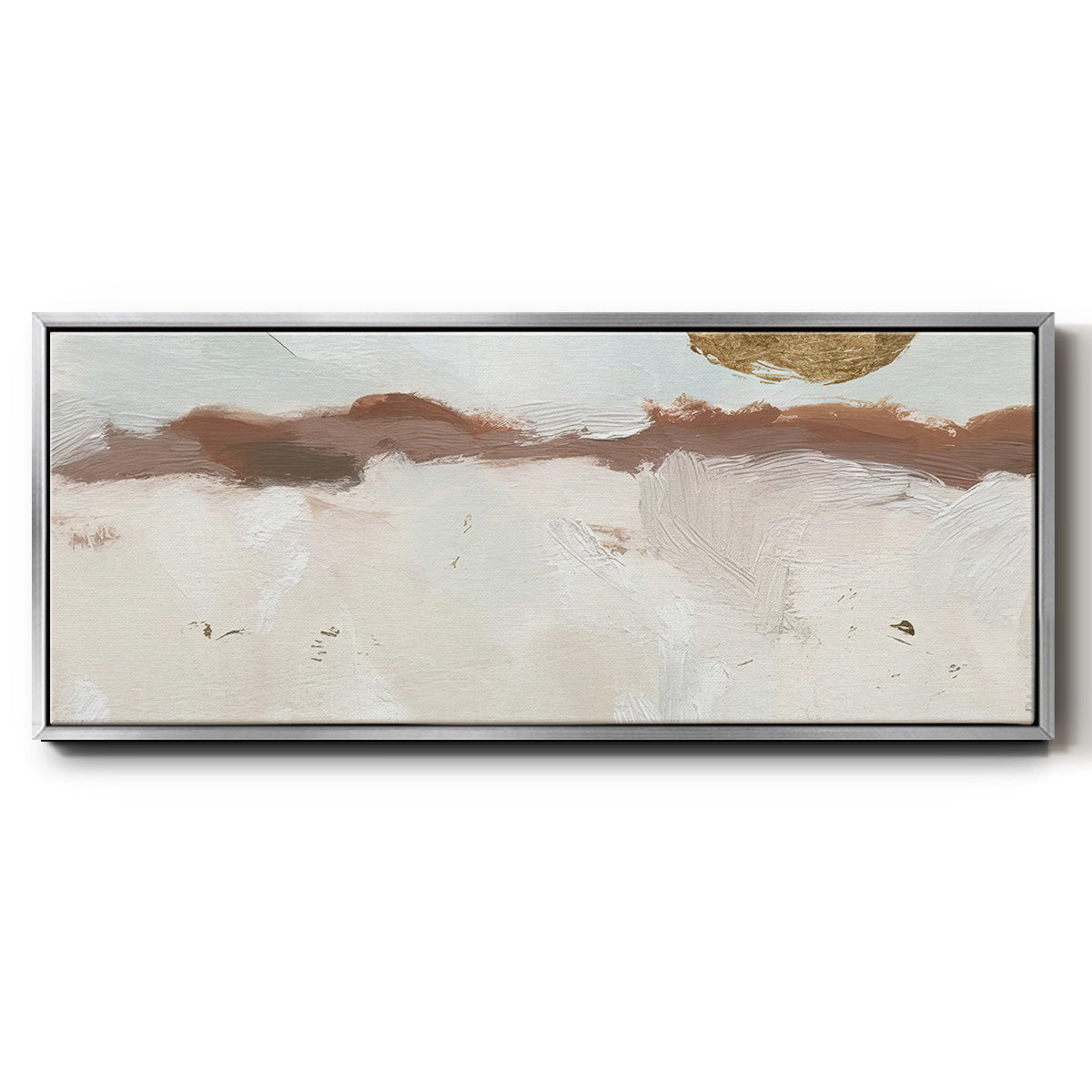 Winter Medallion II - Floater Framed Canvas Print