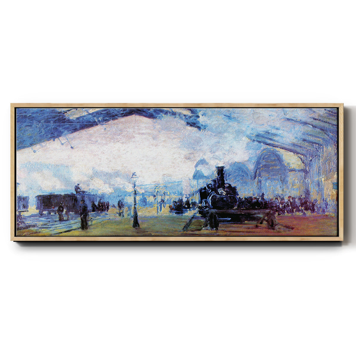 Saint Lazare Station in Paris - Floater Framed Canvas Print