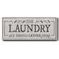 Laundry Gathers - Floater Framed Canvas Print