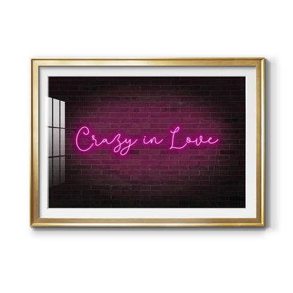 Neon Love II Premium Framed Print - Ready to Hang