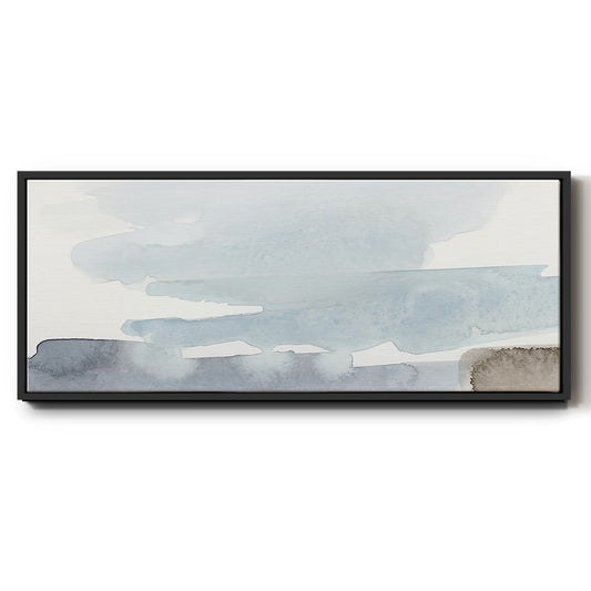 Coastal Tones I - Floater Framed Canvas Print