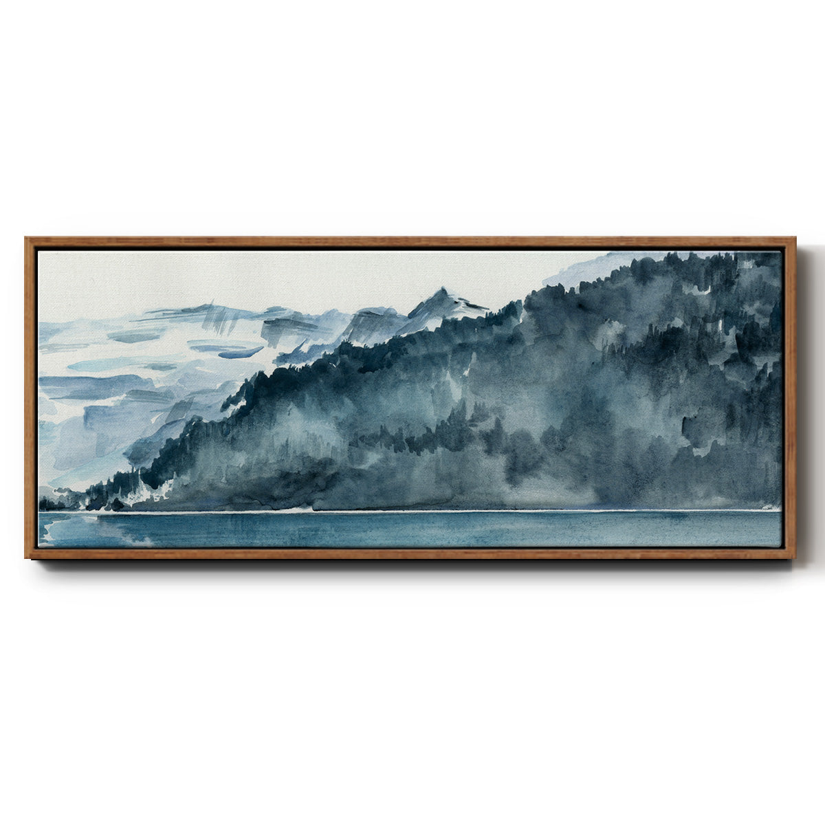 Winter Fjords II - Floater Framed Canvas Print