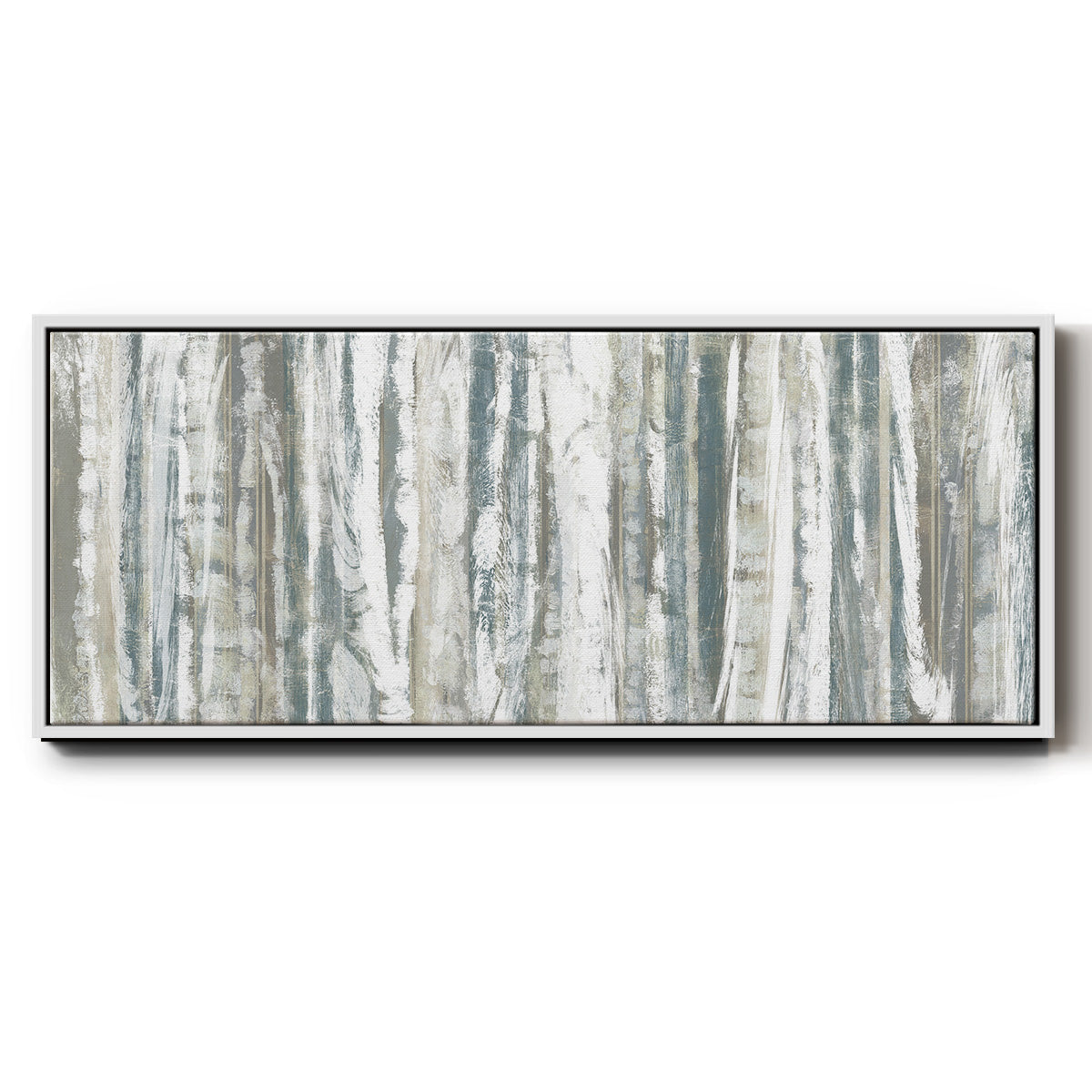 Treeline Strata I - Floater Framed Canvas Print
