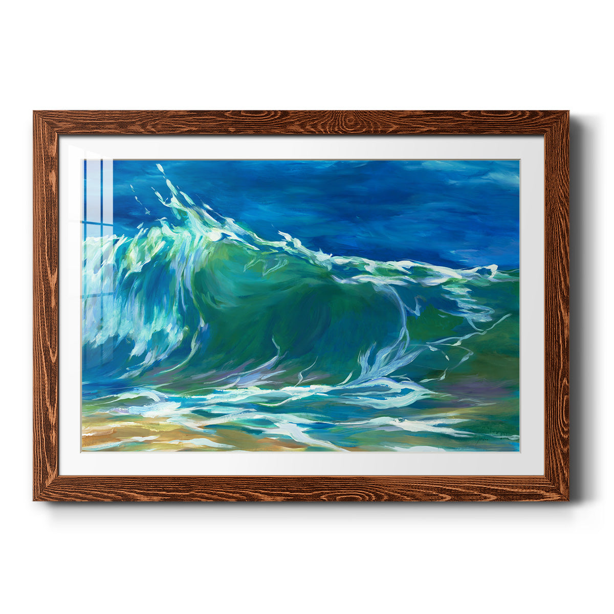 Green Flash - Barnwood Framed Art Print