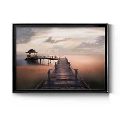 Early Morning Maldives - Modern Framed Canvas Print