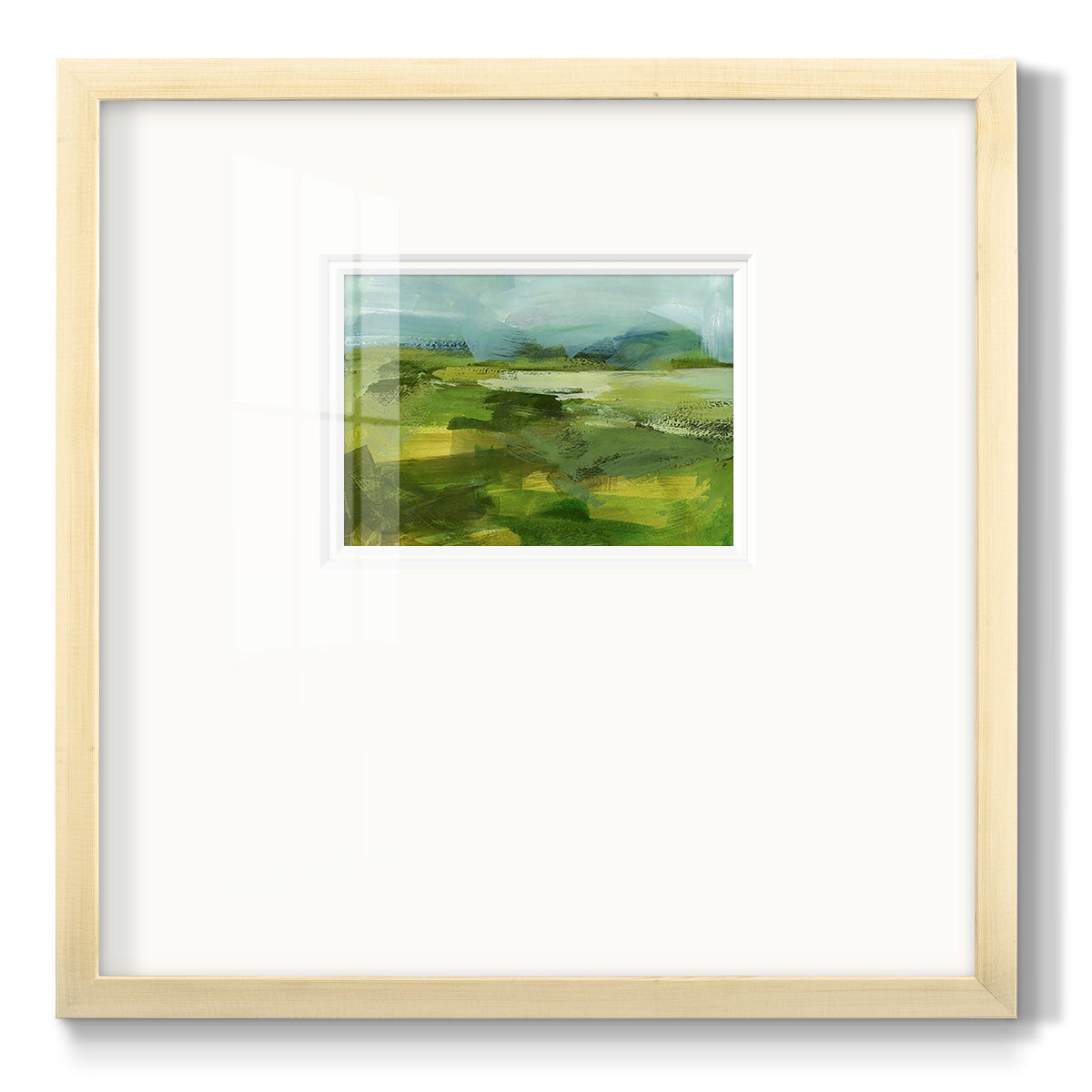 Emerald View IV Premium Framed Print Double Matboard