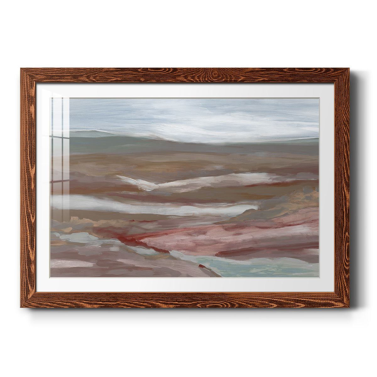 Valley of Fall - Barnwood Framed Art Print