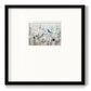 Bluebirds in Spring Premium Framed Print Double Matboard