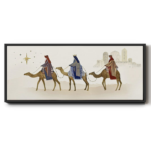 Away in a Manger Collection D - Floater Framed Canvas Print