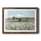 Vintage Poppy Valley - Barnwood Framed Art Print