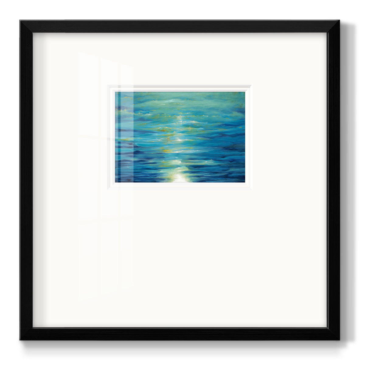 Deep Blue- Premium Framed Print Double Matboard