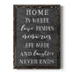 Love Resides - Premium Canvas Framed in Barnwood - Ready to Hang