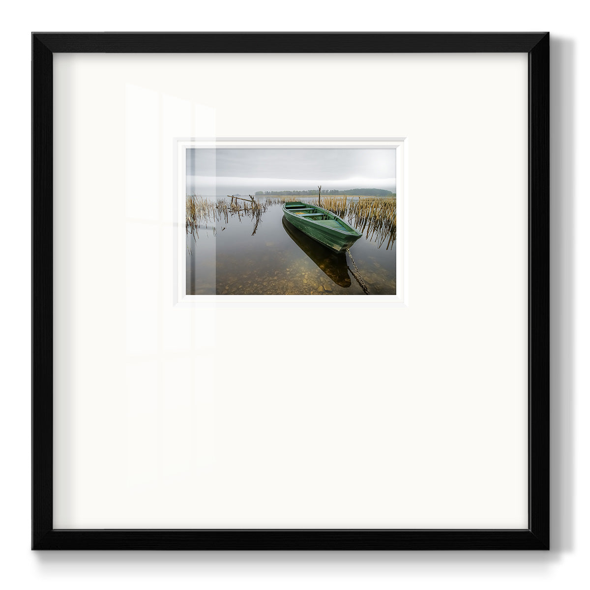 Green One - Double Matboard Framed Print