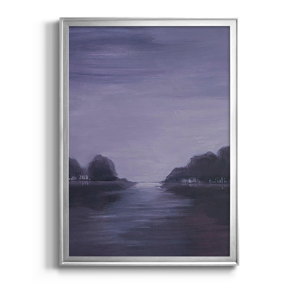 Amethyst Moonlight II - Modern Framed Canvas Print